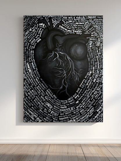 The Heart - Fine Art Acrylic Painting