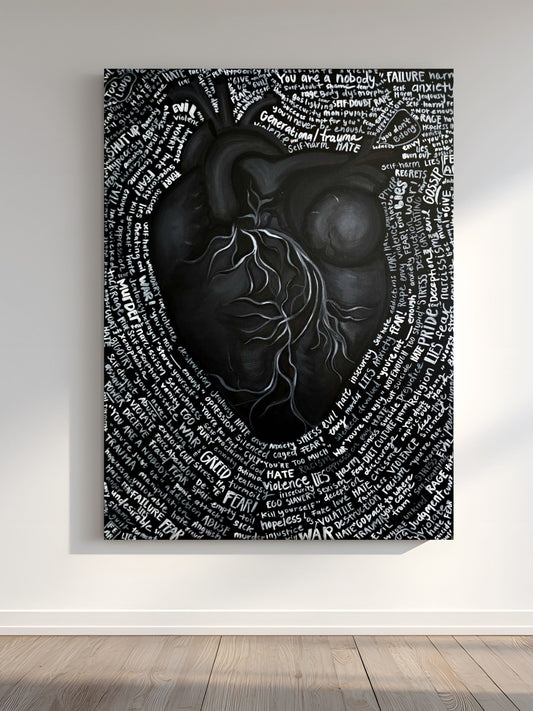 The Heart - Fine Art Acrylic Painting