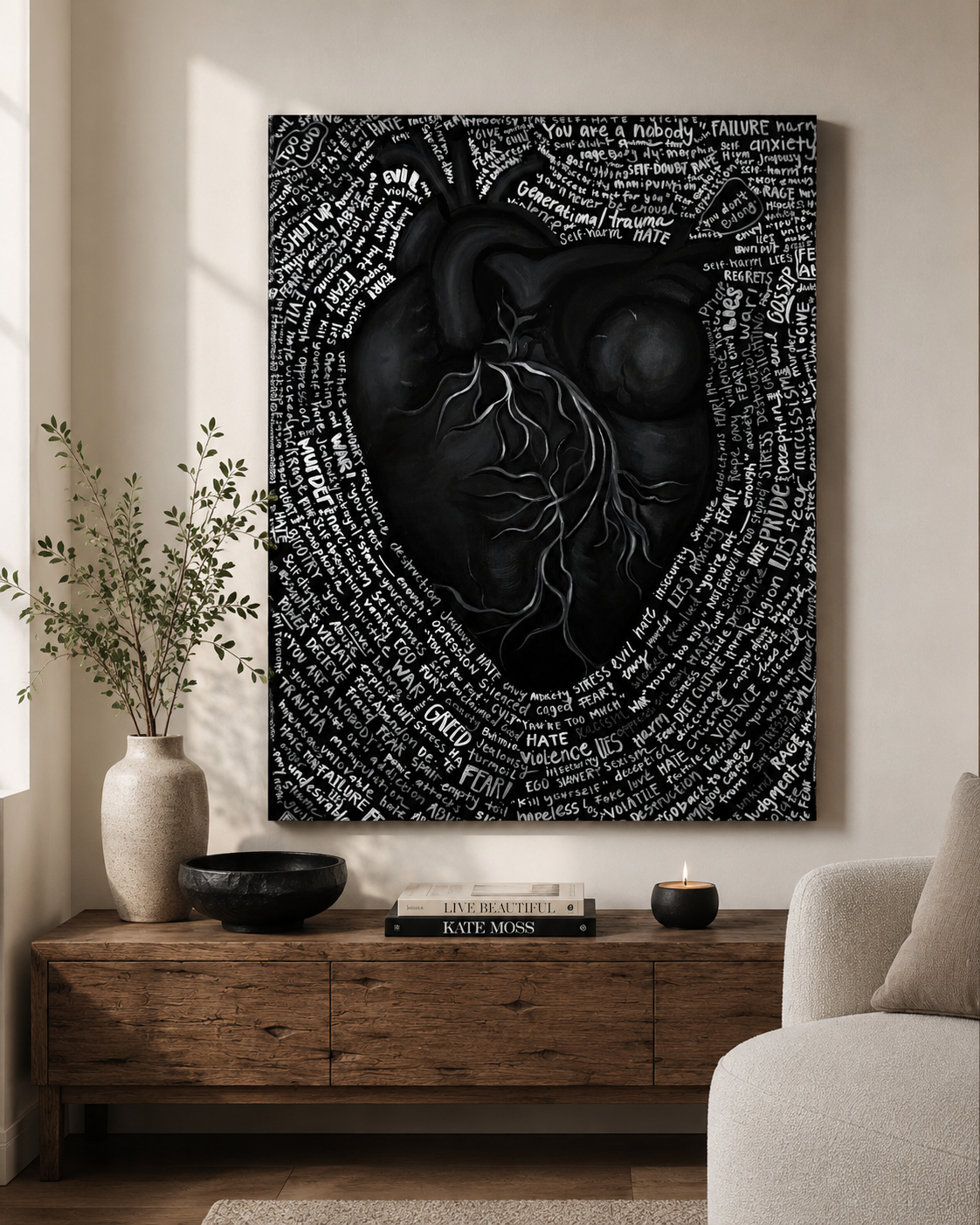 The Heart - Fine Art Acrylic Painting